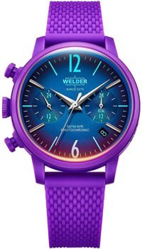 Welder Watch WWRP608 Takvimli 38 mm Mor Plastik Kordon Analog Kadın Kol Saati