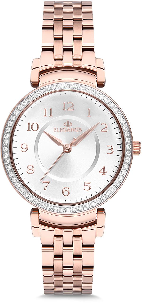 Elegangs EL2428.3 32 mm Rose Gold Çelik Kordon Analog Kadın Kol Saati
