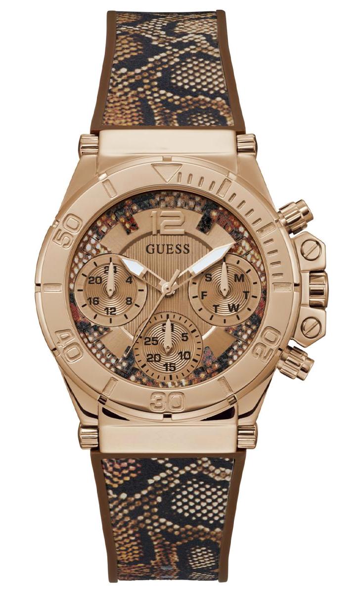 Guess GUGW0586L1 38 mm Kahverengi Silikon Kordon Analog Kadın Kol Saati