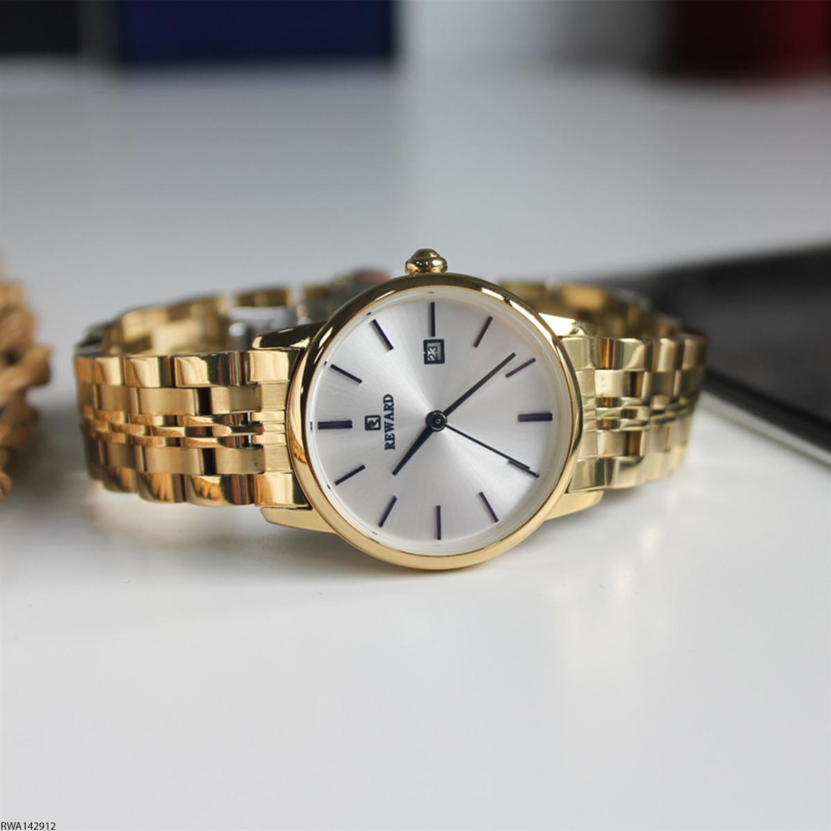 Reward RWA142912 30 mm Altın Çelik Kordon Analog Kadın Kol Saati