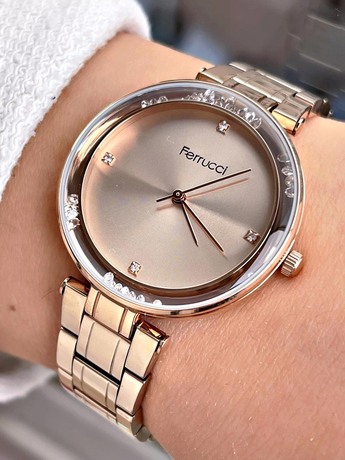 Ferrucci FC.12464M.03 35 mm Rose Gold Çelik Kordon Analog Kadın Kol Saati