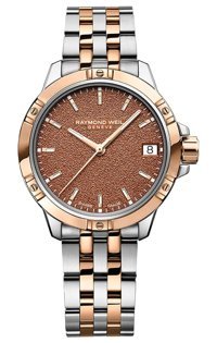 Raymond Weil RW5960SP570061 Takvimli 30 mm Gri-Rose Gold Çelik Kordon Analog Kadın Kol Saati
