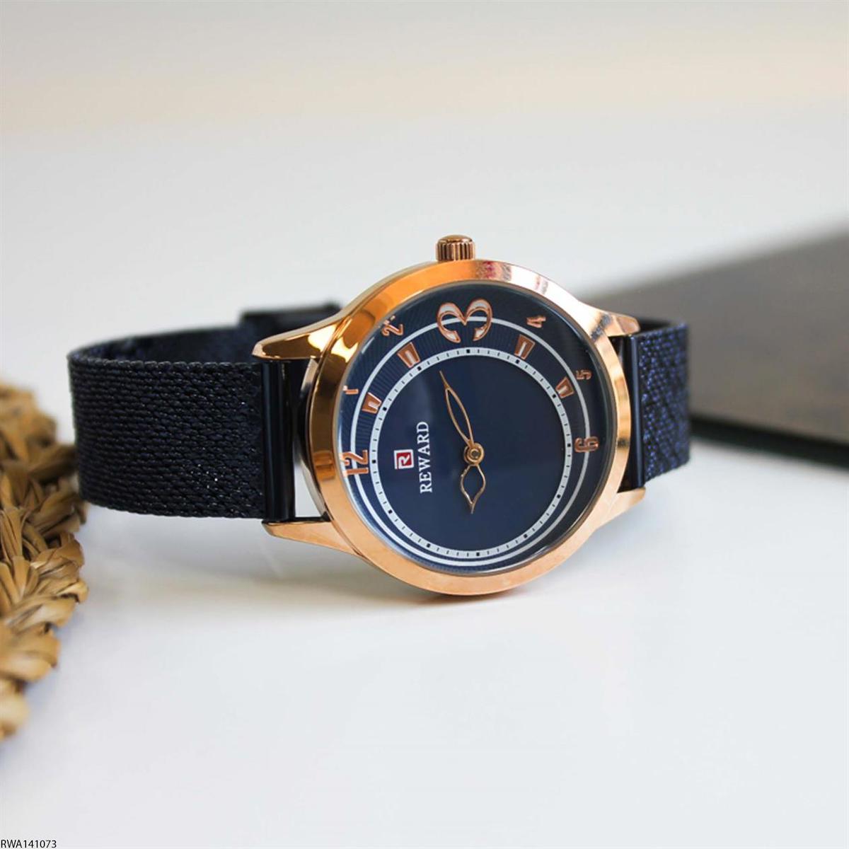 Reward RWA141073 35 mm Lacivert Çelik Kordon Analog Kadın Kol Saati