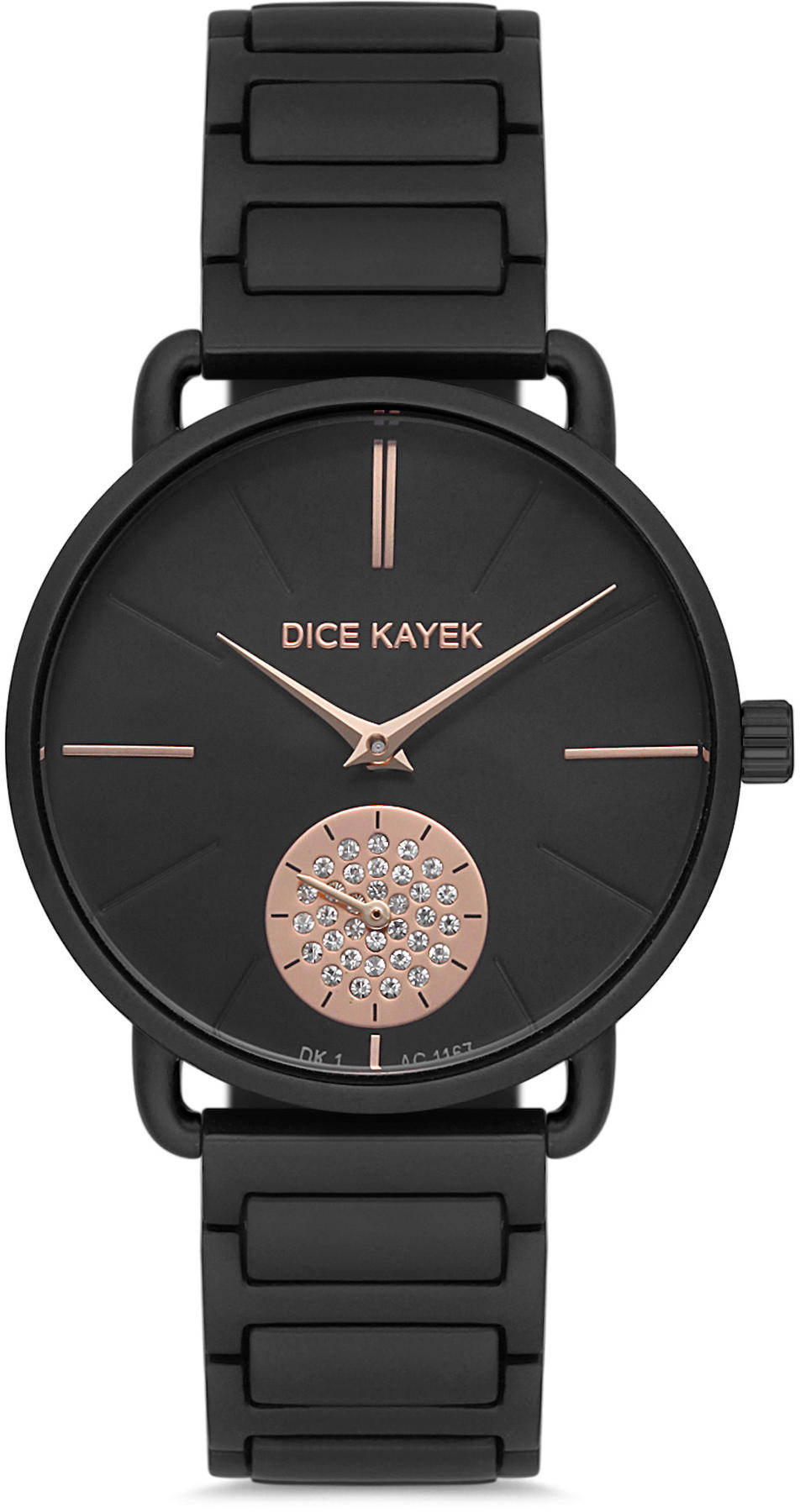 Dice Kayek DK.1.AG1167.11 36 mm Siyah Metal Kordon Analog Kadın Kol Saati