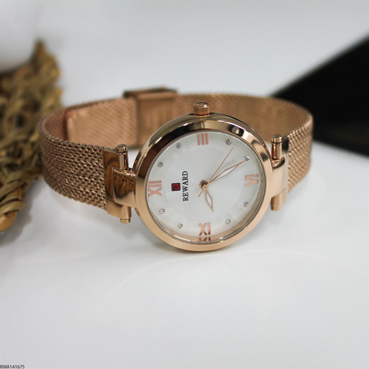 Reward RWA141675 33 mm Rose Gold Çelik Kordon Analog Kadın Kol Saati