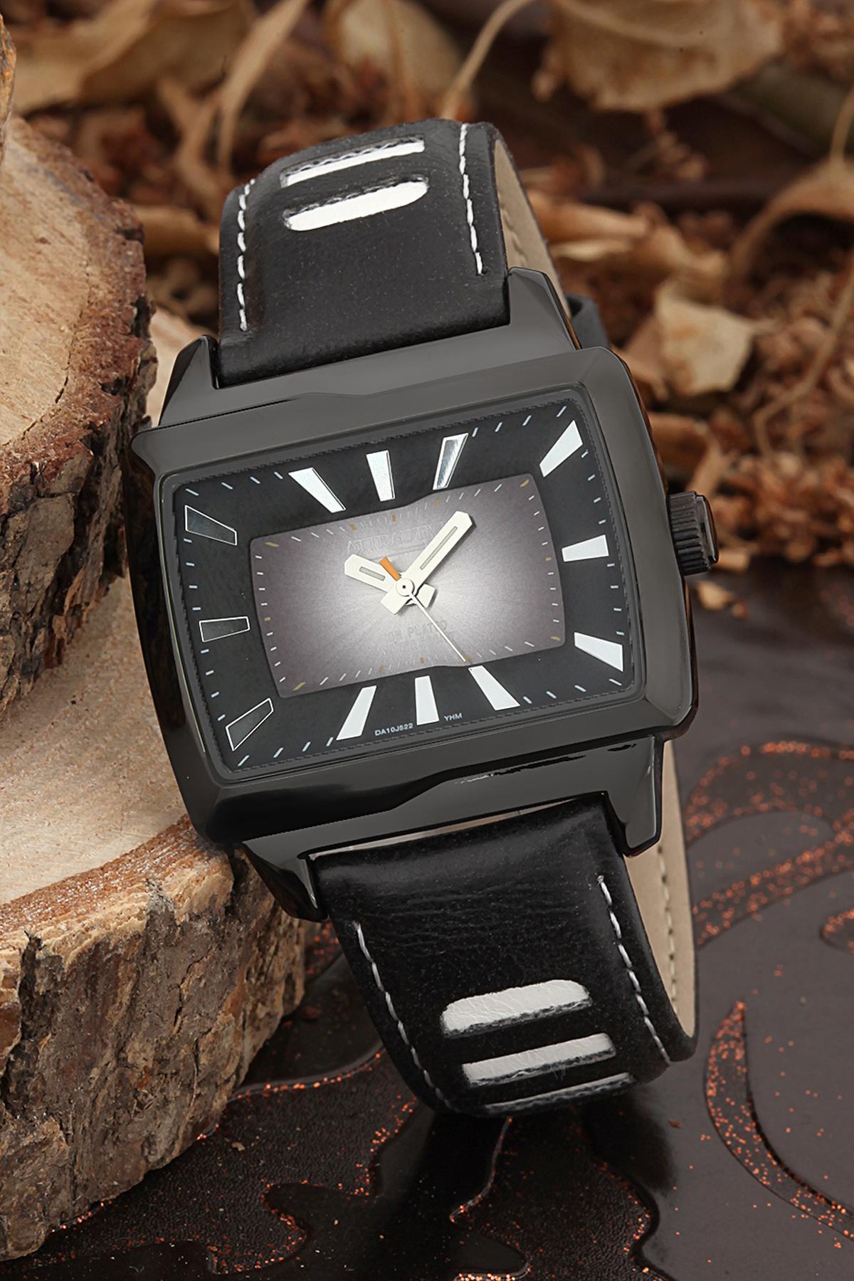 Q&Q 3B875 36 mm Siyah Deri Kordon Analog Kadın Kol Saati