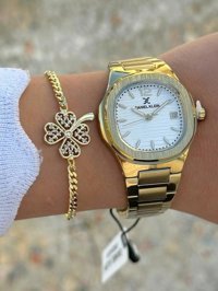 Daniel Klein DK.FT.1.364 31-35 mm Altın Çelik Kordon Analog Kadın Kol Saati