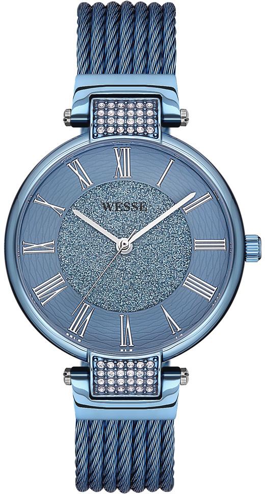 Wesse WWL3023-07 34 mm Mavi Çelik Kordon Analog Kadın Kol Saati
