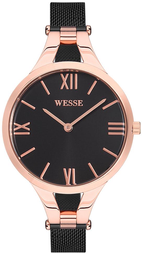 Wesse WWL1039-04 34 mm Siyah Çelik Kordon Analog Kadın Kol Saati