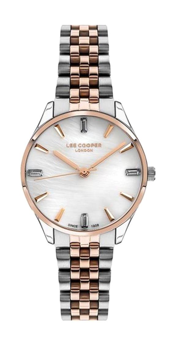 Lee Cooper LC07225.530 40 mm Gri Metal Kordon Analog Kadın Kol Saati