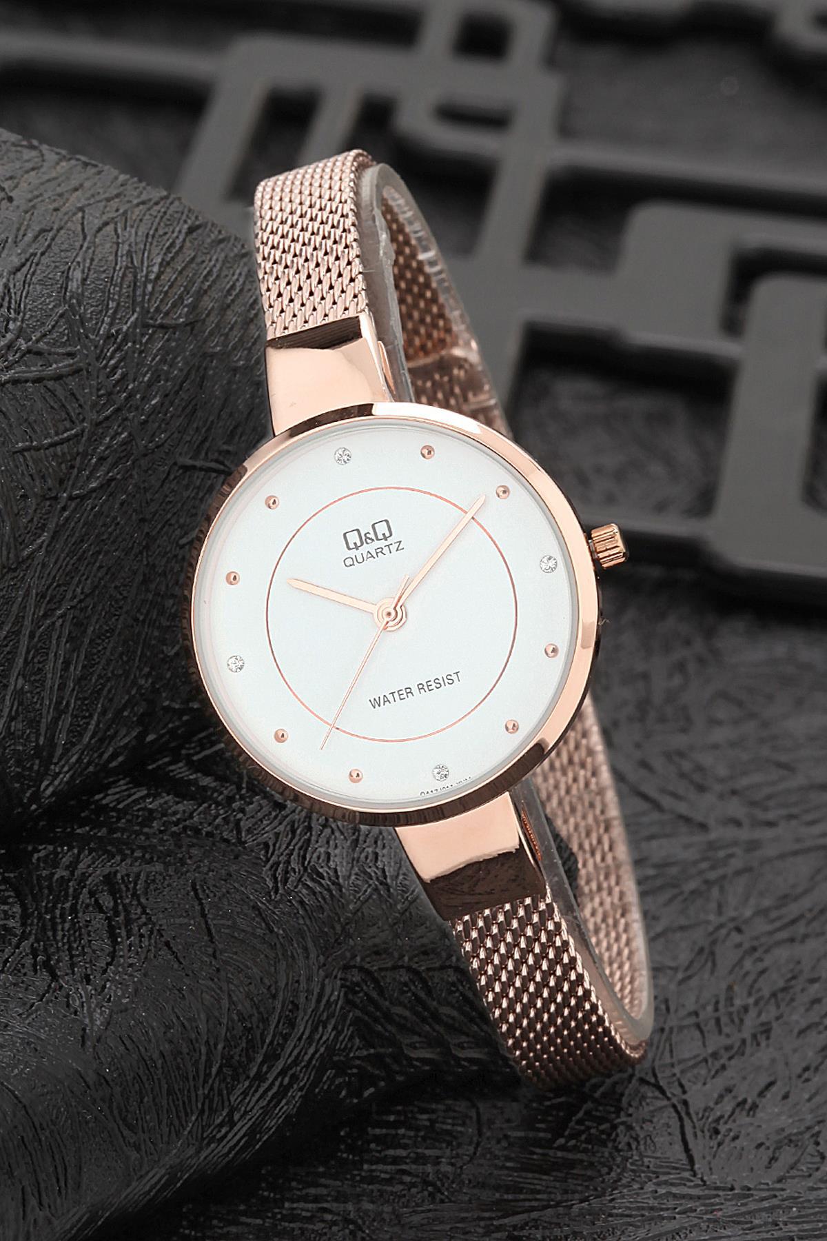 Q&Q 3G954 36 mm Rose Gold Metal Kordon Analog Kadın Kol Saati