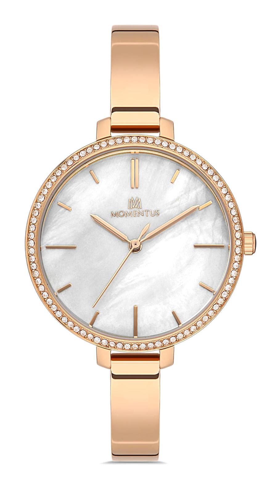 Momentus SW231R-09SR 36 mm Rose Gold Çelik Kordon Analog Kadın Kol Saati