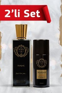 Soel Parfüm Narkotik İkili Erkek Parfüm Deodorant Seti EDP 50 ml + Narkotik Deodorant