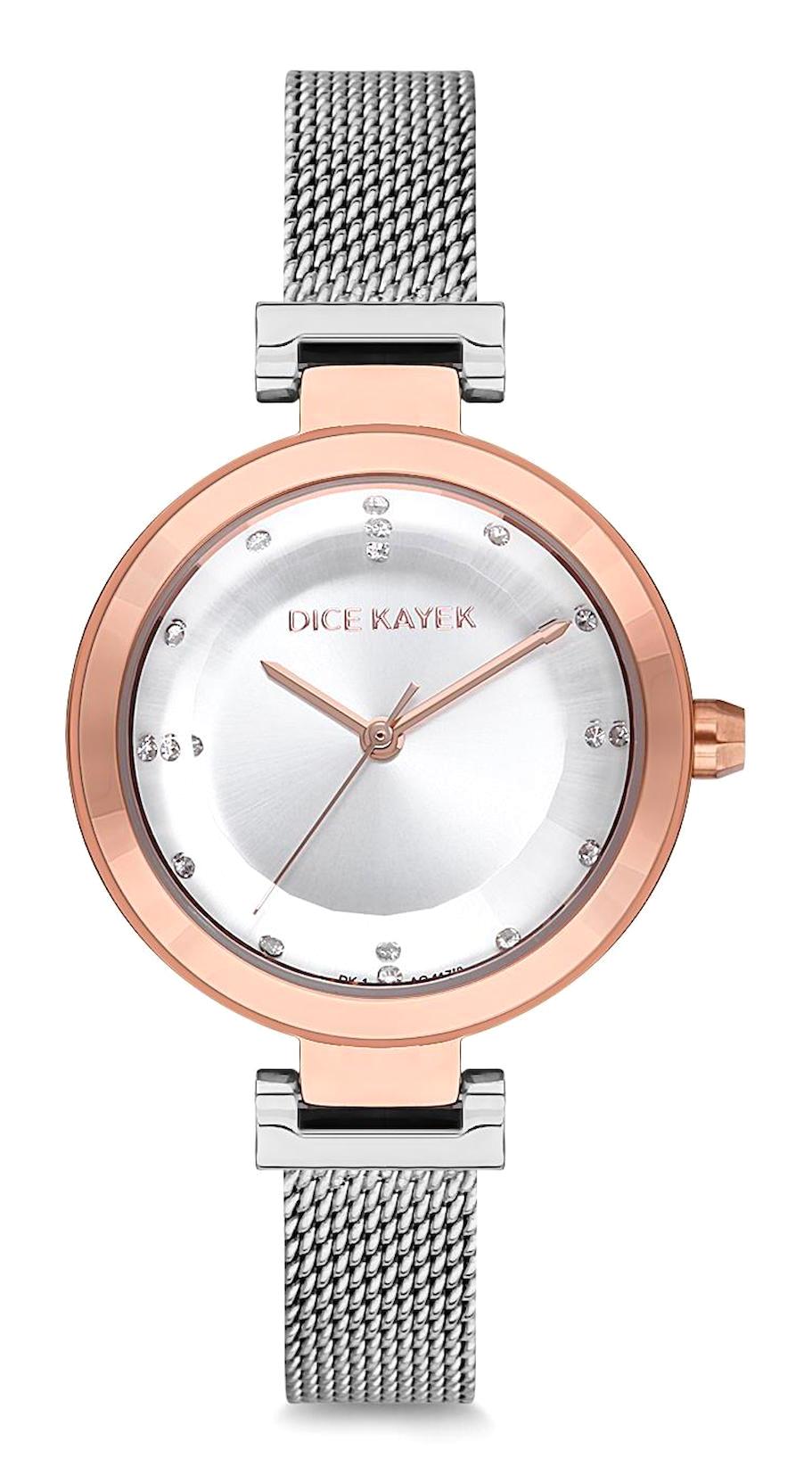 Dice Kayek DK.1.AG1178.09 30 mm Gri Çelik Kordon Analog Kadın Kol Saati