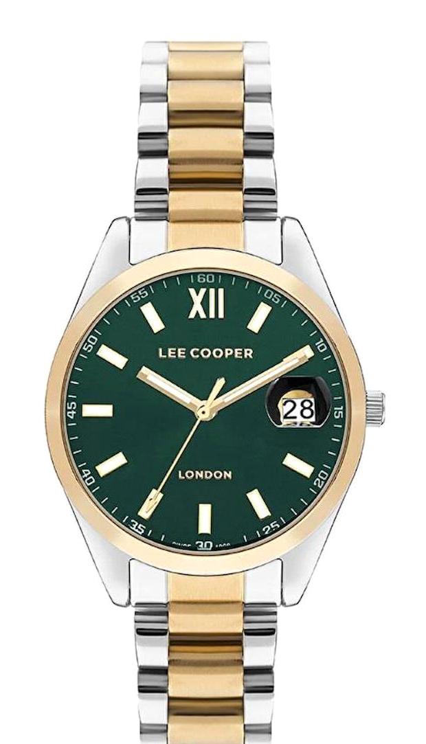 Lee Cooper LC07827.270 Takvimli 40 mm Altın-Gri Çelik Kordon Analog Kadın Kol Saati