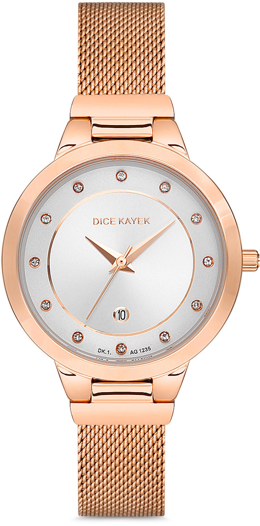 Dice Kayek DK.1.AG1235.02 28 mm Rose Gold Metal Kordon Analog Kadın Kol Saati