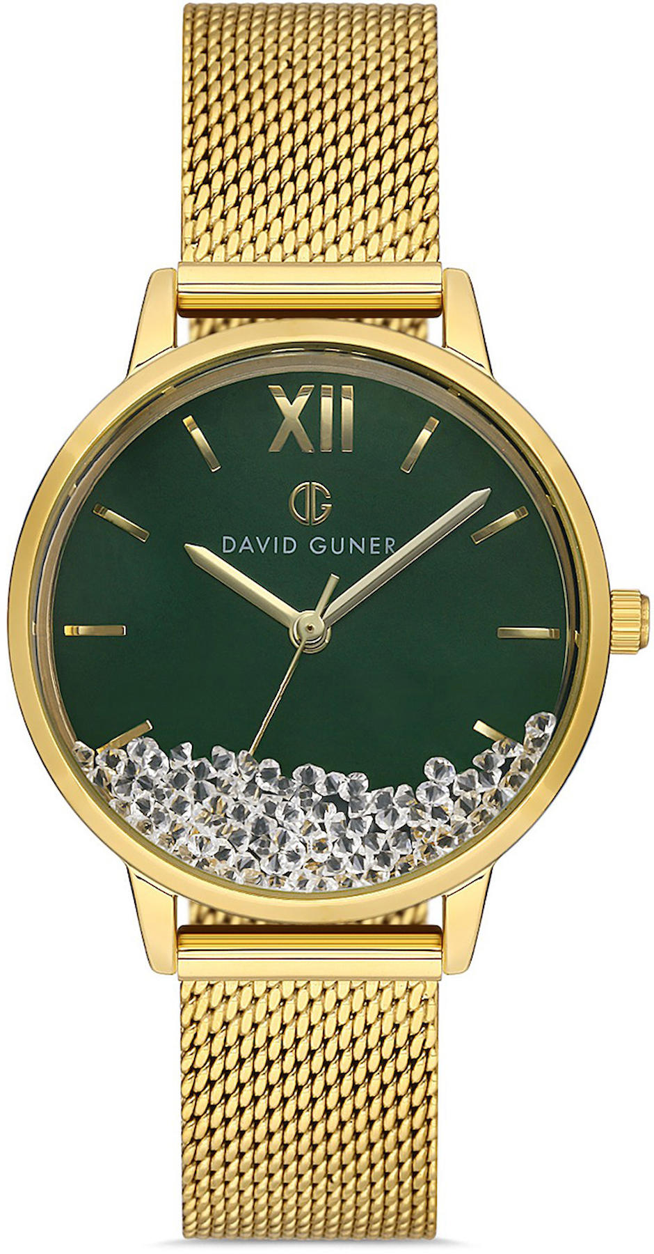 David Guner DG-8428LC-B10 33 mm Altın Çelik Kordon Analog Kadın Kol Saati