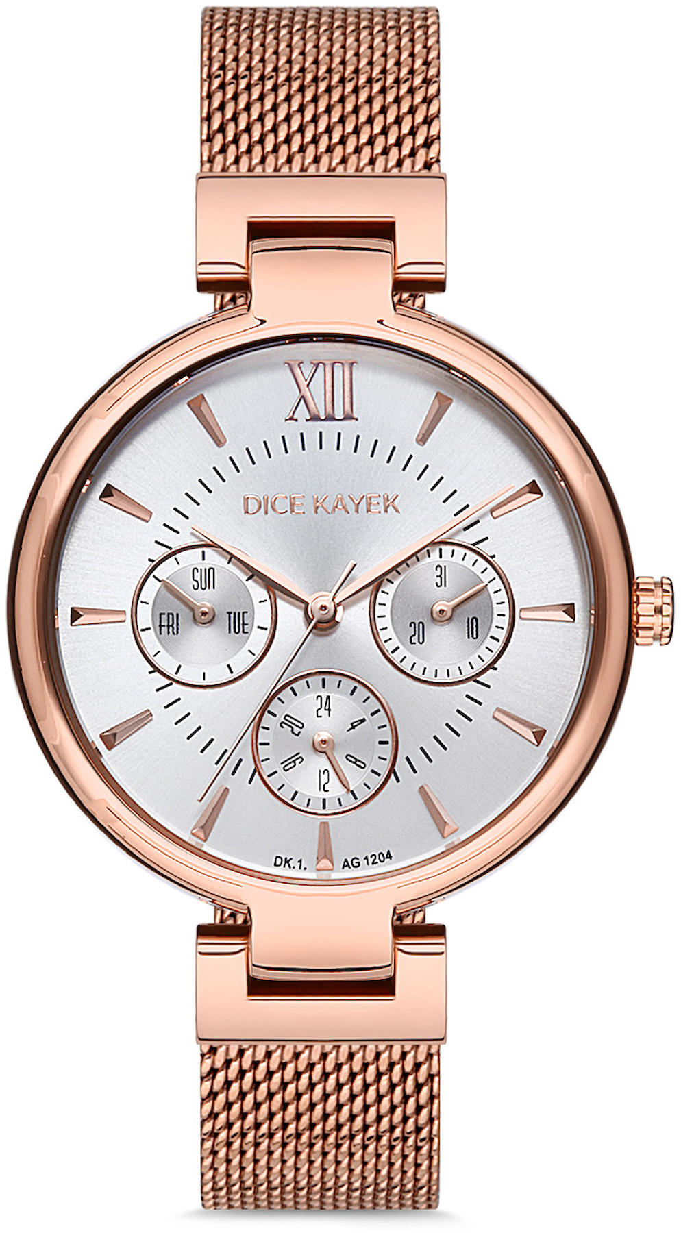 Dice Kayek DK.1.AG1204.01 36 mm Rose Gold Metal Kordon Analog Kadın Kol Saati