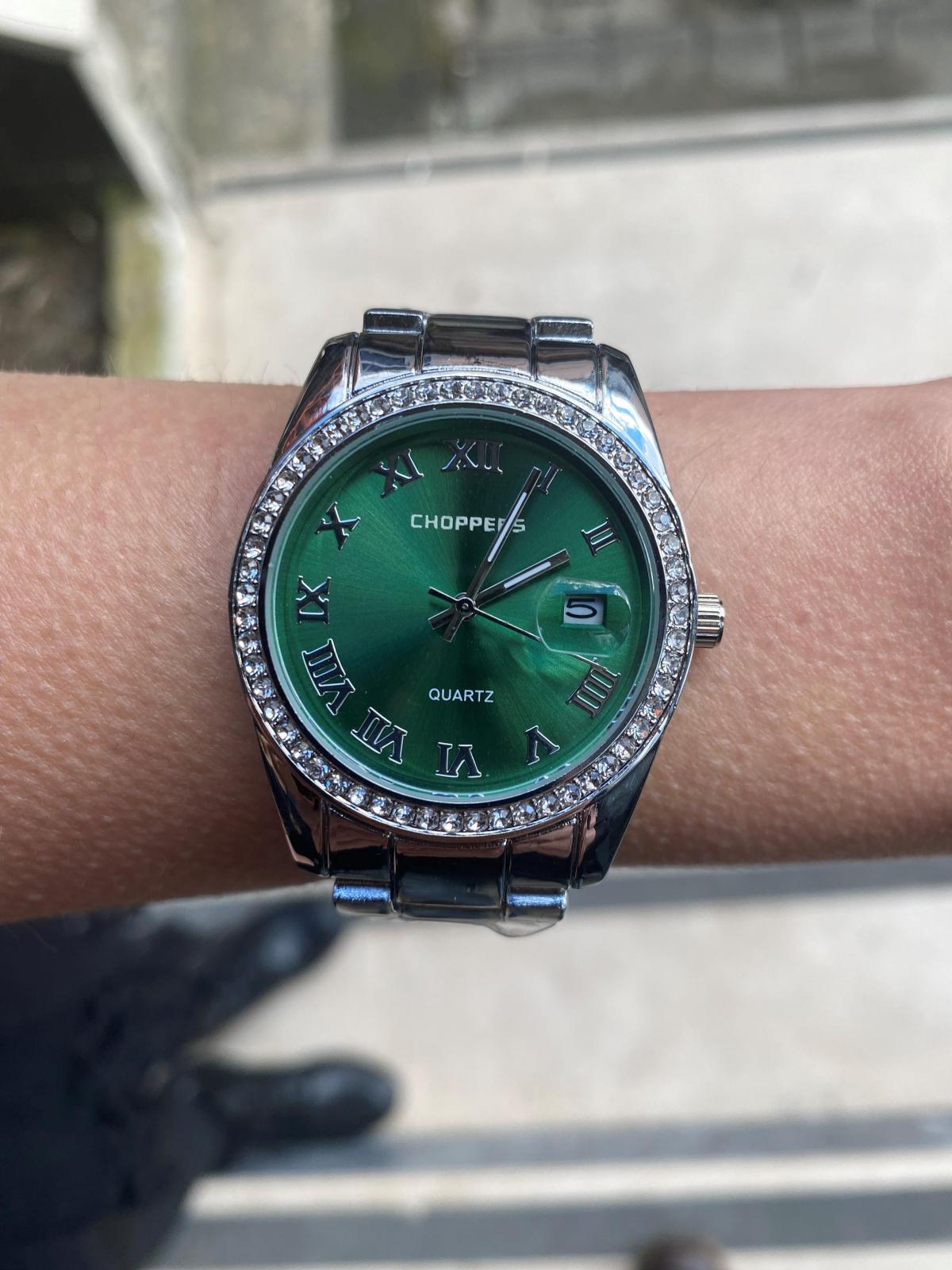 Choppers HBG17046D Takvimli 36 mm Gri Metal Kordon Analog Kadın Kol Saati