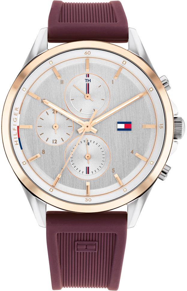 Tommy Hilfiger TH1782425 38 mm Bordo Silikon Kordon Analog Kadın Kol Saati