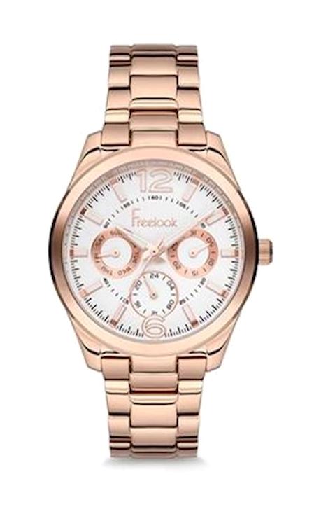Freelook F.8.1048.05 35 mm Altın Çelik Kordon Analog Kadın Kol Saati
