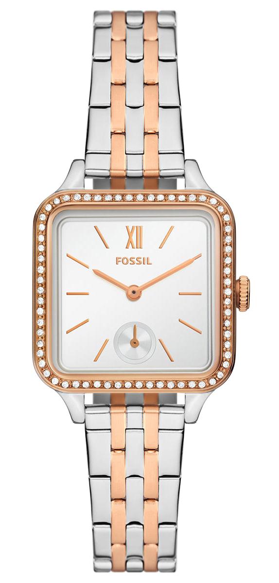 Fossil FBQ3907 36 mm Gri-Rose Gold Çelik Kordon Analog Kadın Kol Saati