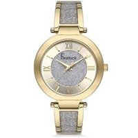 Freelook FL.1.10177.3 36 mm Altın-Gri Çelik Kordon Analog Kadın Kol Saati