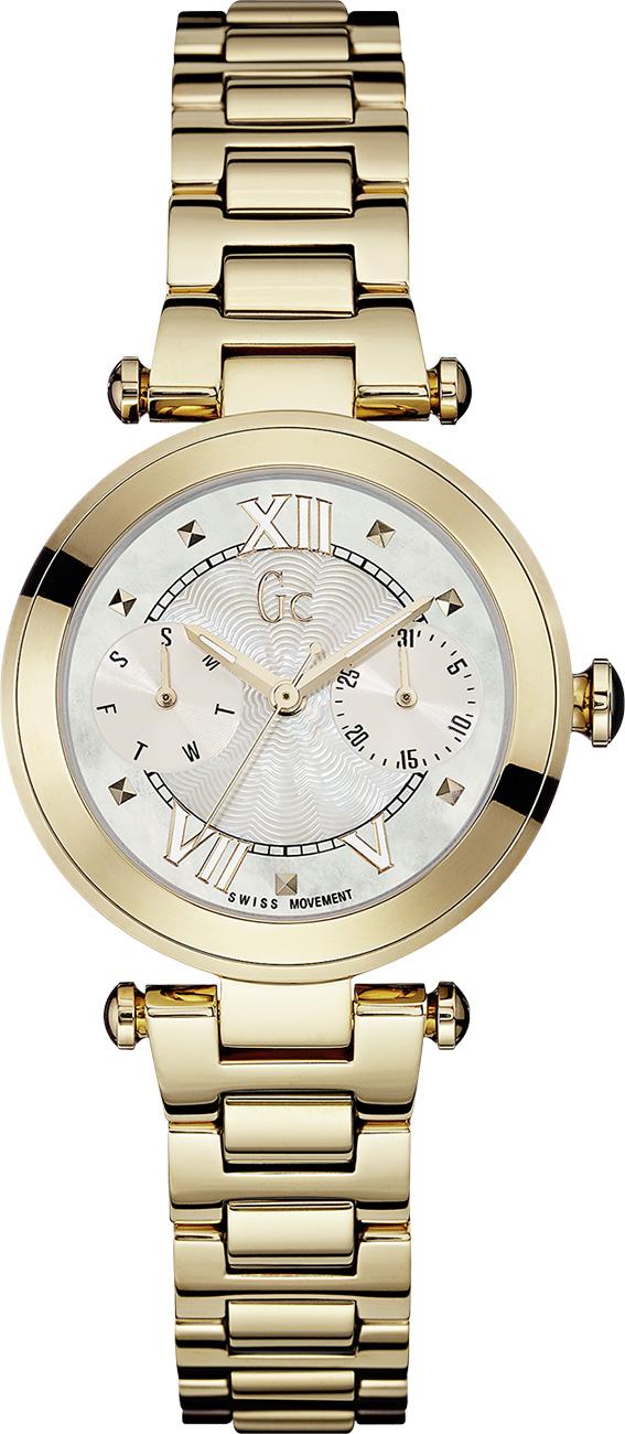 Guess GCY06008L1 Takvimli 36 mm Altın Çelik Kordon Analog Kadın Kol Saati