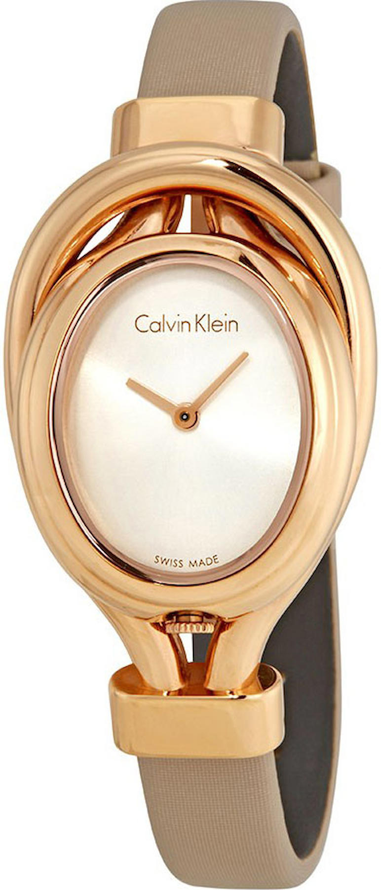Calvin Klein K5H236X6 30 mm Rose Gold Deri Kordon Analog Kadın Kol Saati