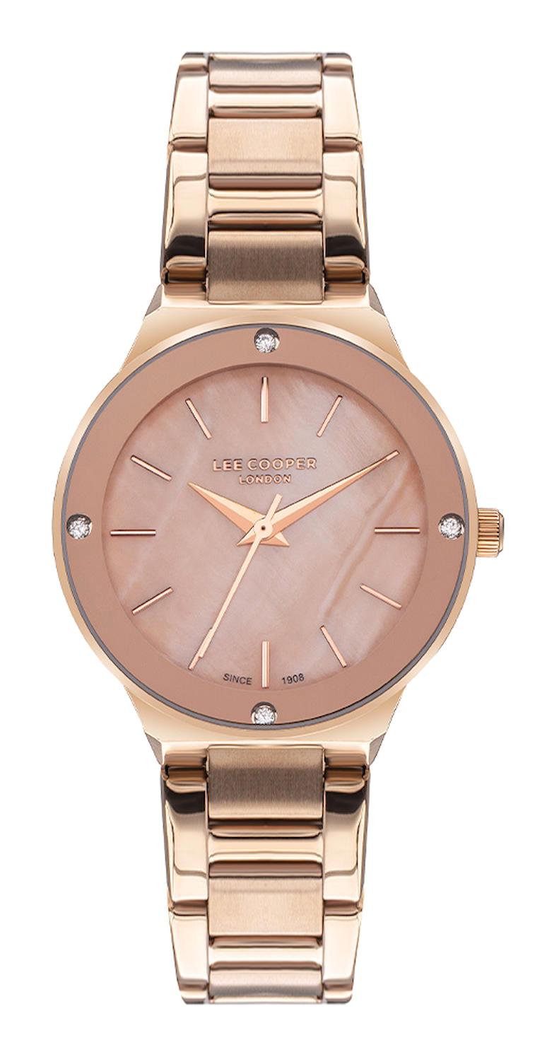 Lee Cooper LC07480.420 40 mm Rose Gold Plastik Kordon Analog Kadın Kol Saati