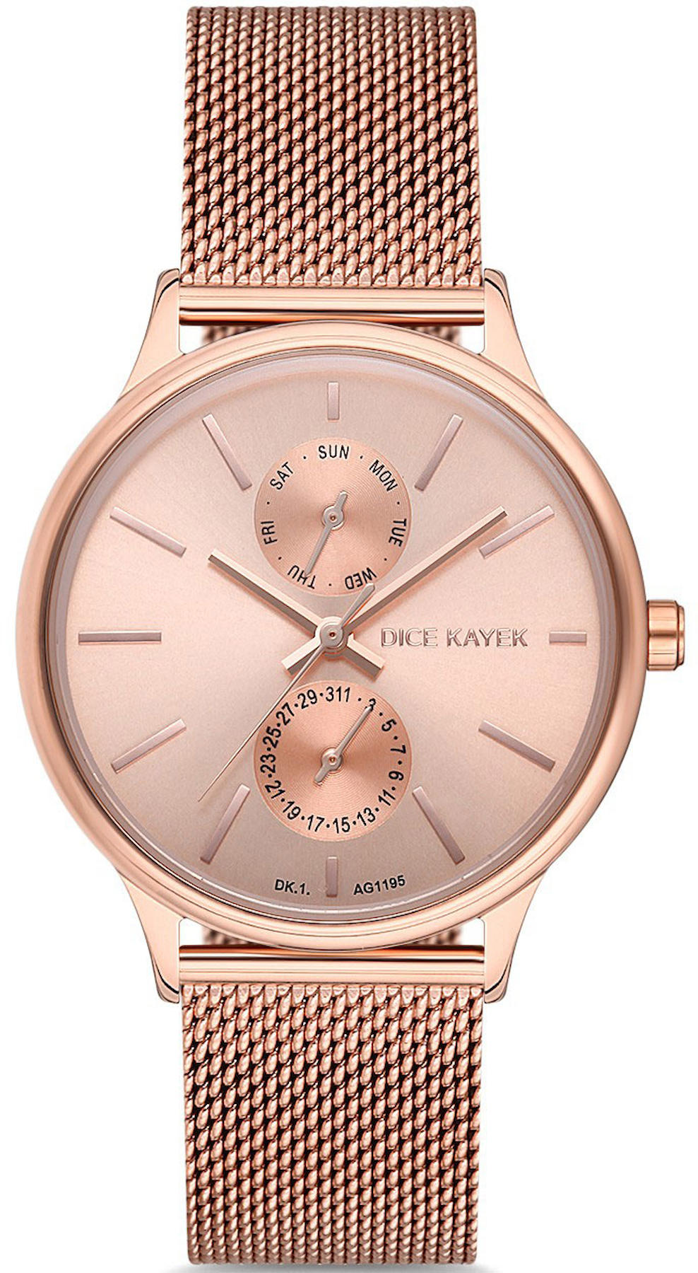 Dice Kayek DK.1.AG1195.02 34 mm Rose Gold Metal Kordon Analog Kadın Kol Saati