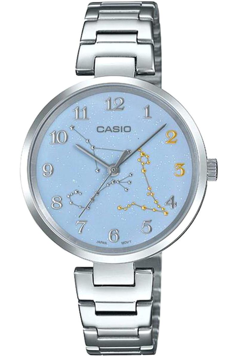 Casio LTP-E05D-2ADR 32 mm Gri Çelik Kordon Analog Kadın Kol Saati