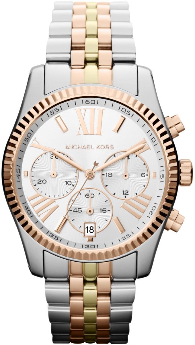 Michael Kors MK5735 Takvimli 38 mm Gri-Rose Gold Çelik Kordon Analog Kadın Kol Saati