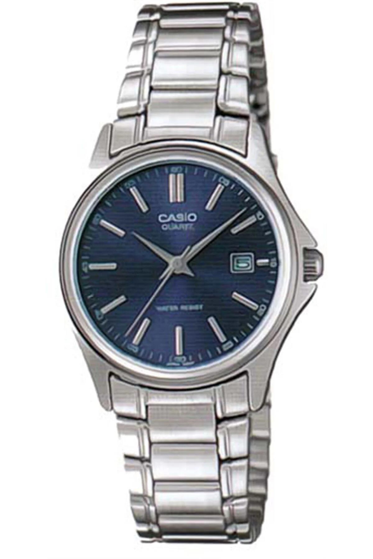 Casio LTP-1183a-2adf Takvimli 28.5 mm Gri Çelik Kordon Analog Kadın Kol Saati