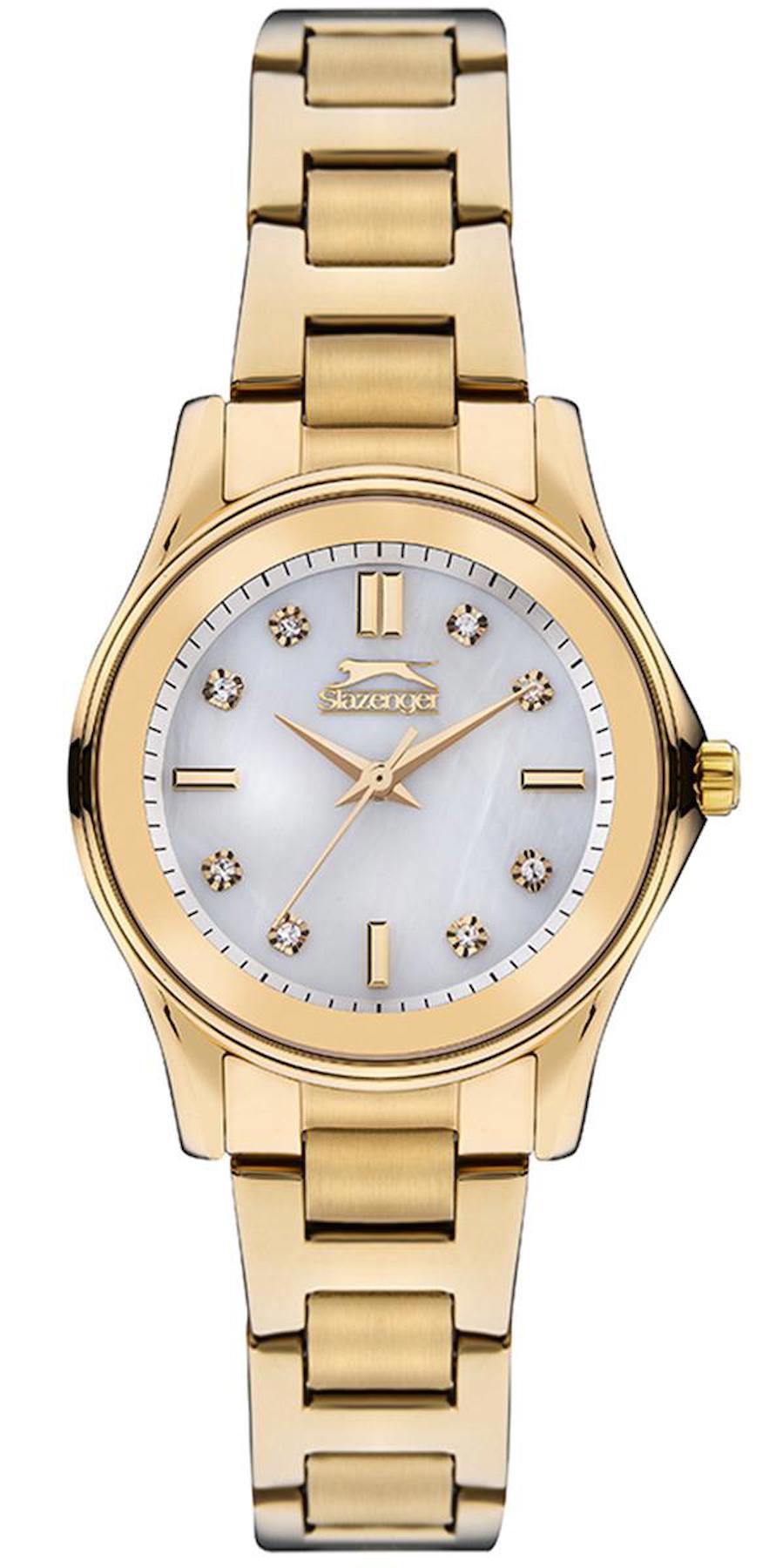 Slazenger SL.09.2235.3.06 33 mm Altın Çelik Kordon Analog Kadın Kol Saati