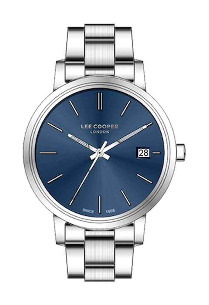Lee Cooper LC07447.390 Takvimli 36 mm Gri Metal Kordon Analog Kadın Kol Saati