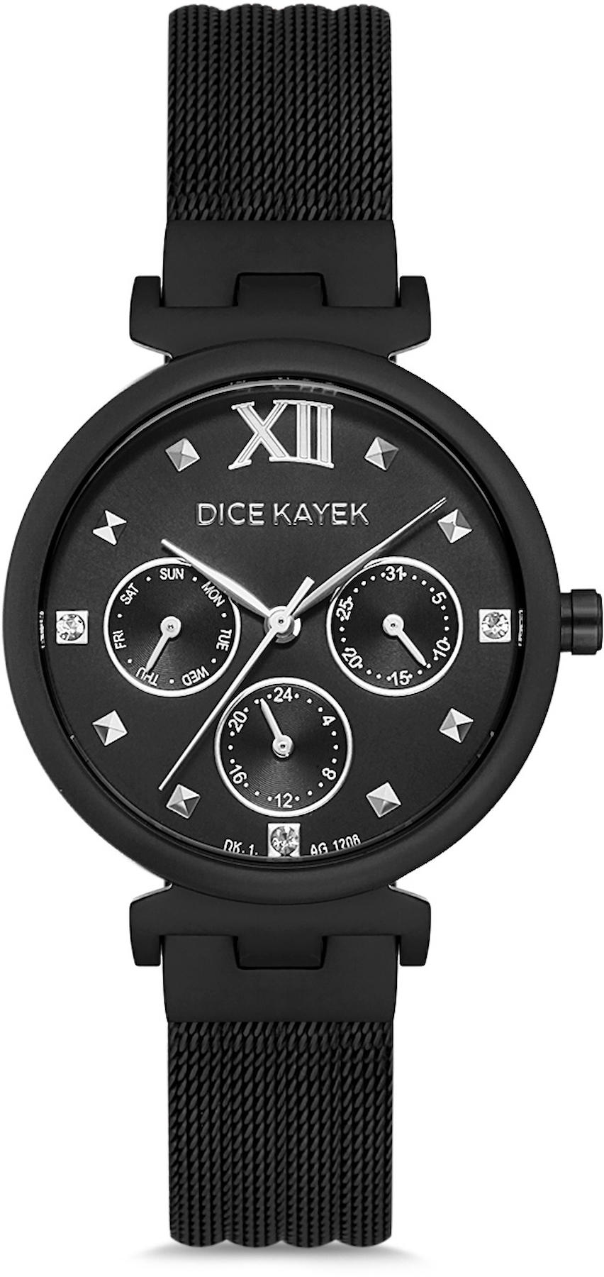 Dice Kayek DK.1.AG1208.08 33 mm Siyah Metal Kordon Analog Kadın Kol Saati