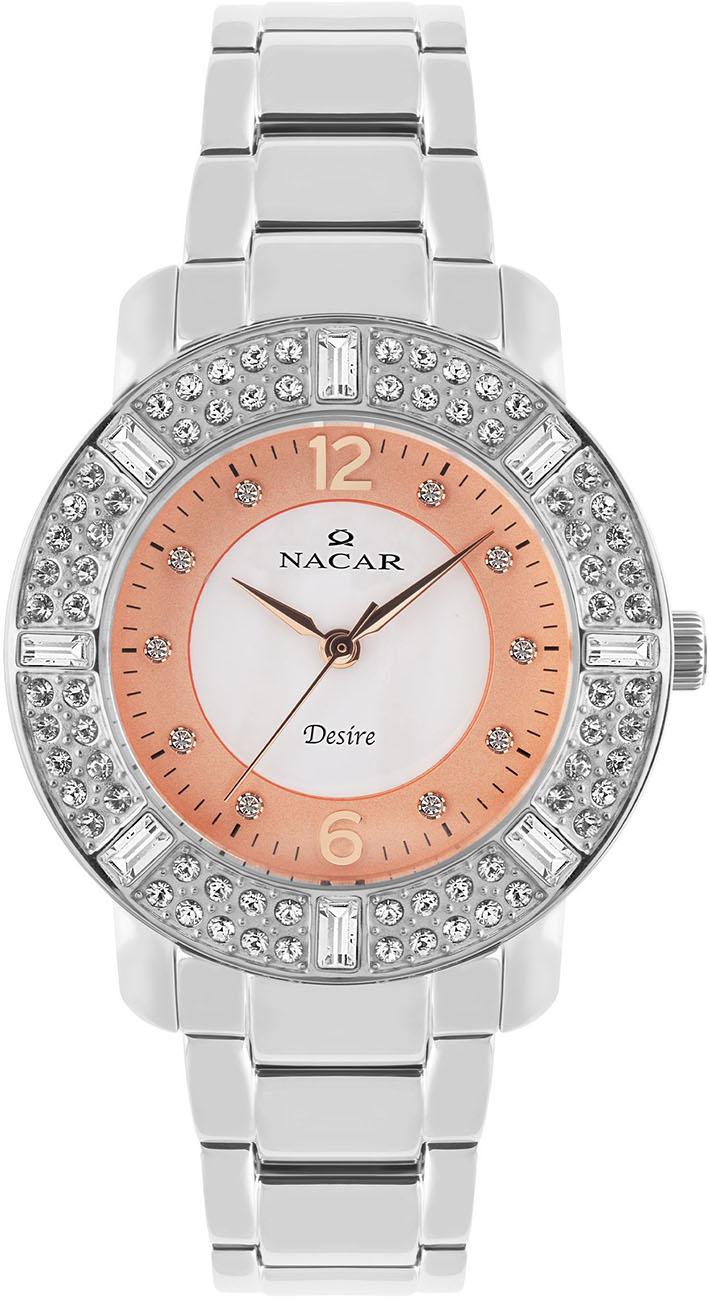 Nacar 10-3930159-ARMS 36 mm Gri Metal Kordon Analog Kadın Kol Saati