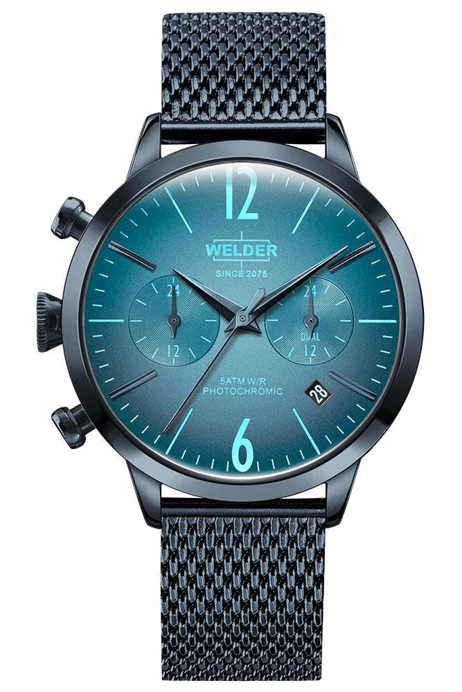 Welder Watch WWRC650 Takvimli 38 mm Mavi Çelik Kordon Analog Kadın Kol Saati