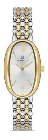 Momentus CW254T-02SG 21.7 mm Altın-Gri Çelik Kordon Analog Kadın Kol Saati