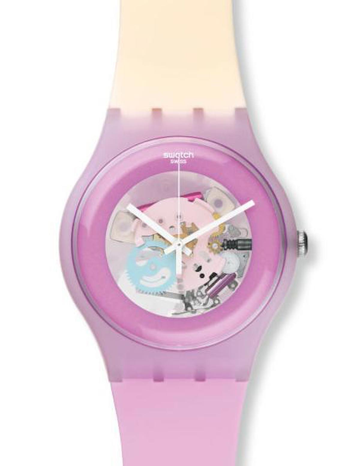 Swatch SUOP101 34 mm Pembe Metal Kordon Analog Kadın Kol Saati