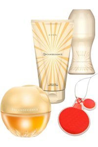 Avon Incandessence 4 Parça Kadın Parfüm Deodorant Seti EDP 2x50 ml + 2 Adet Roll On + İpli Oto Kokusu