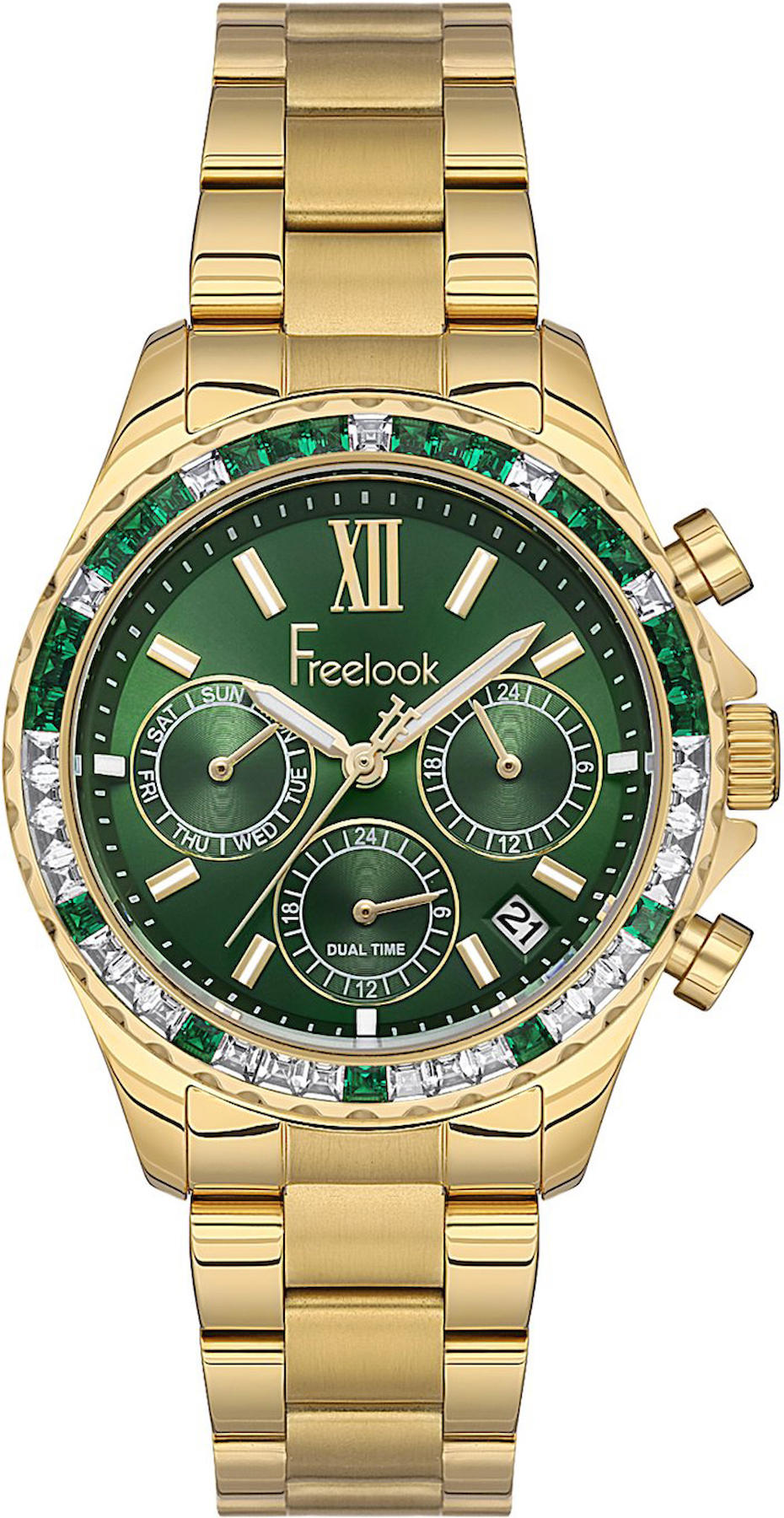 Freelook FL.1.10093.1 Takvimli 30 mm Rose Gold Çelik Kordon Analog Kadın Kol Saati