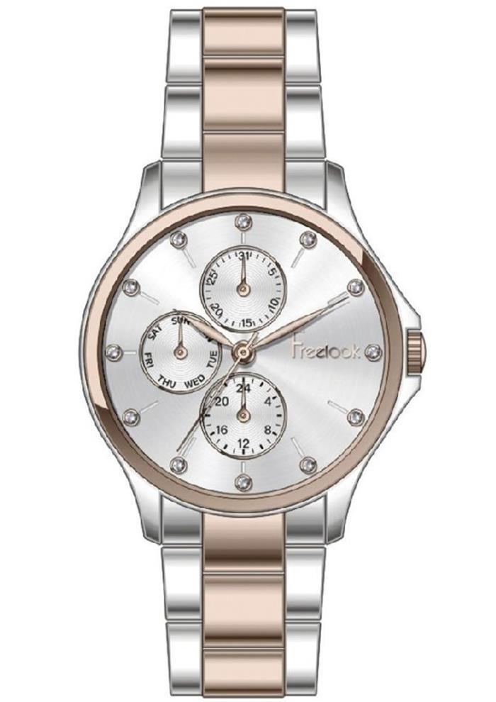 Freelook F.1.1141.06 36 mm Gri Çelik Kordon Analog Kadın Kol Saati