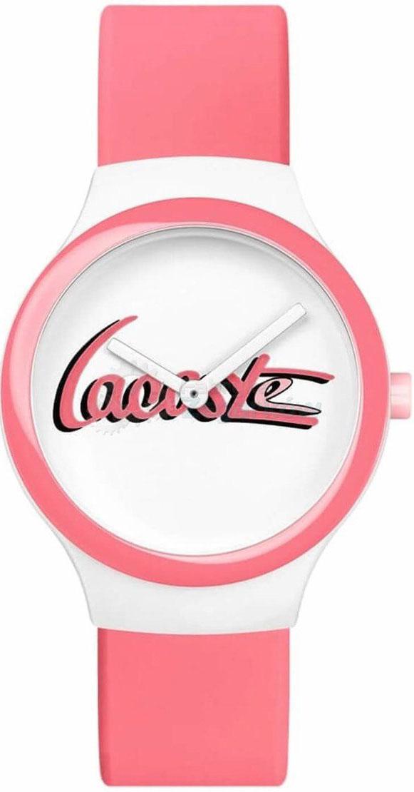 Lacoste LAC2020131 40 mm Pembe Silikon Kordon Analog Kadın Kol Saati