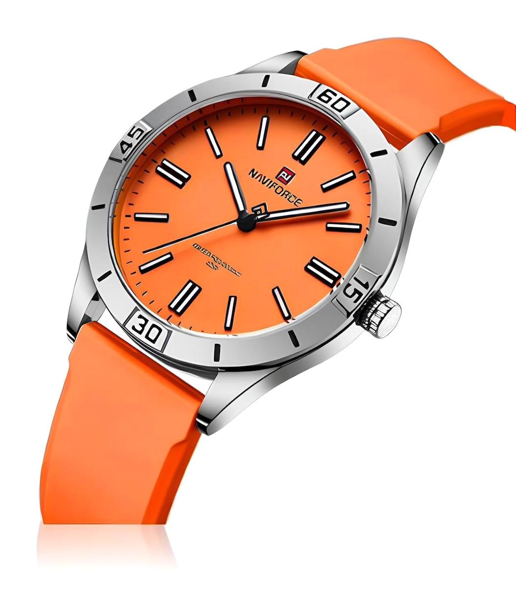 Naviforce NVF000121 36-40 mm Turuncu Silikon Kordon Analog Kadın Kol Saati