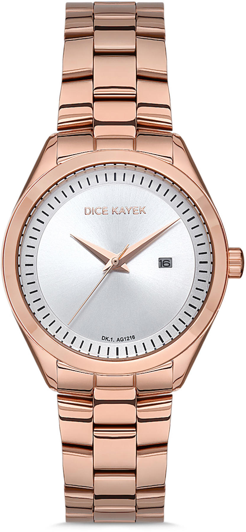 Dice Kayek DK.1.AG1216.01 34 mm Rose Gold Metal Kordon Analog Kadın Kol Saati