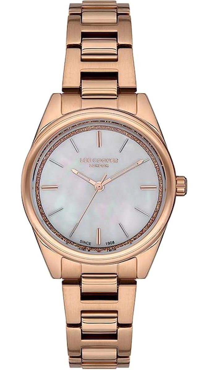 Lee Cooper LC07157.420 40 mm Rose Gold Metal Kordon Analog Kadın Kol Saati