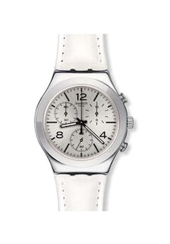 Swatch YCS111 40 mm Beyaz Metal Kordon Analog Kadın Kol Saati