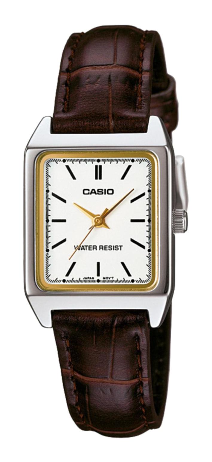 Casio LTP-V007L-7E2UDF 22 mm Kahverengi Metal Kordon Analog Kadın Kol Saati